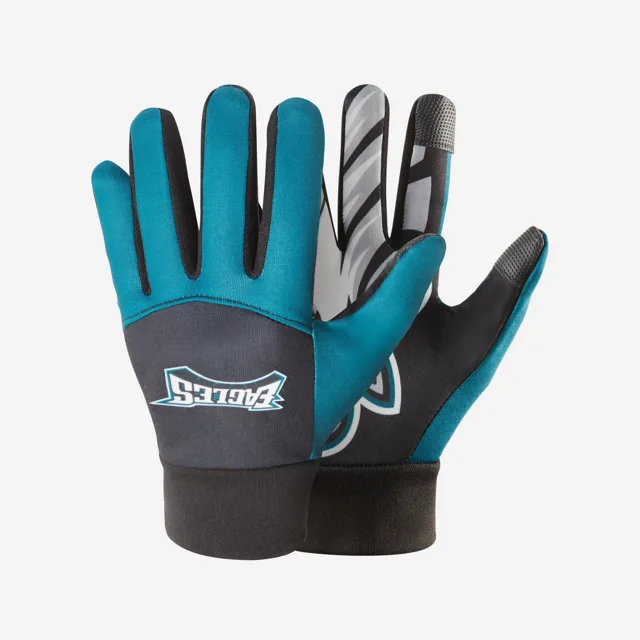 Philadelphia Eagles Gants de textos avec logo sur la paume