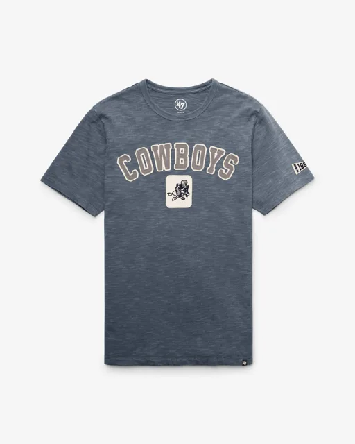 Dallas Cowboys HISTORIQUE SEYMOORE BIEN USÉ '47 HEAVY SLUB TEE