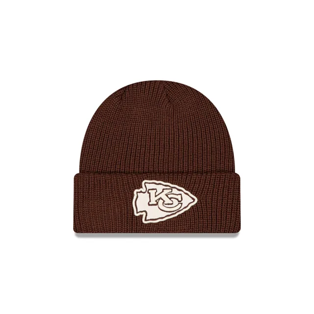 Kansas City Chiefs Bonnet en tricot à revers en noyer