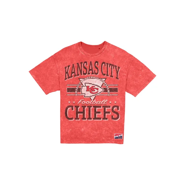 Kansas City Chiefs T-Shirt Femme Throwback Vintage Wash