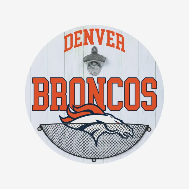 Denver Broncos Ouvre-bouteille Cap Catcher Panneau mural