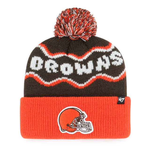 Cleveland Browns SQUIGGLE SCRIPT '47 MANCHETTE ENFANT TRICOT