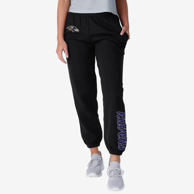 Baltimore Ravens Pantalon de survêtement couleur équipe avec mot-symbole pour femmes