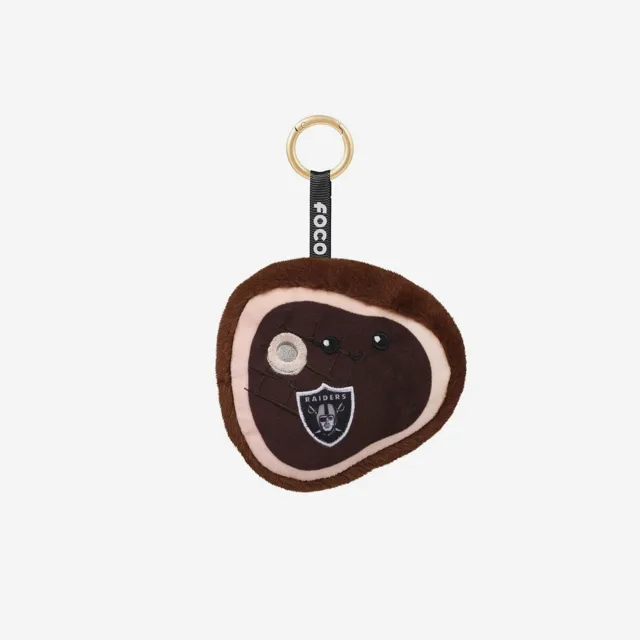 Las Vegas Raiders Porte-clés à breloques pour sac de nourriture en peluche