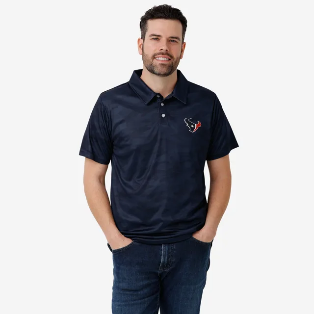 Houston Texans Polo en polyester camouflage couleur