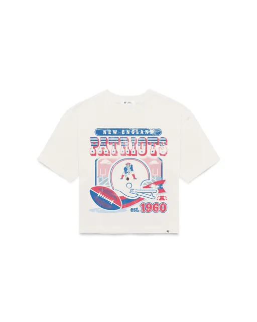 New England Patriots HISTORIQUE VARSITY HOUSE '47 T-SHIRT REED CITY POUR FEMMES