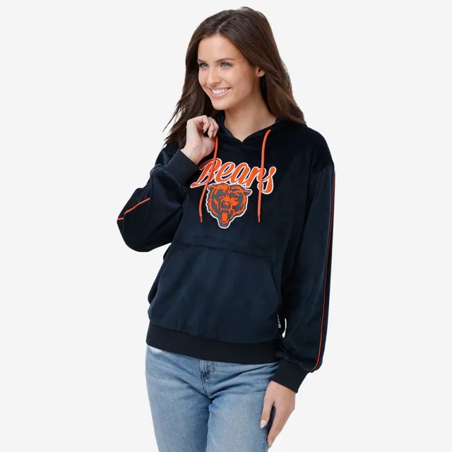 Chicago Bears Sweat à capuche en velours pour femme