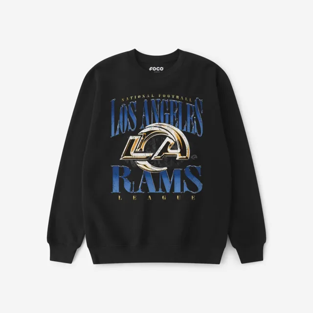 Los Angeles Rams Sweat-shirt à col rond chromé Stack