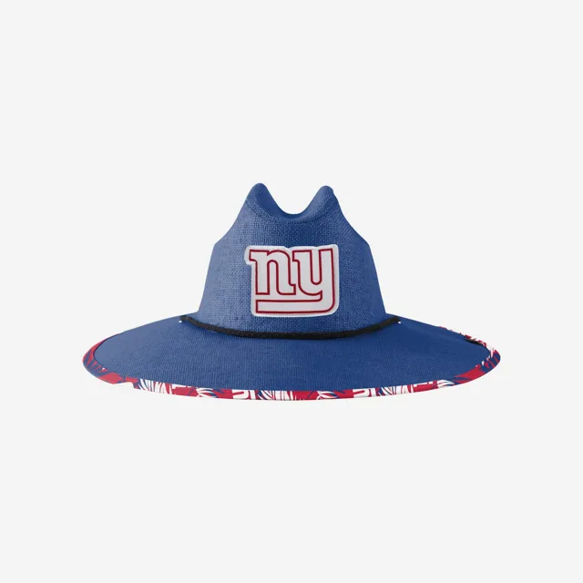 Chapeau de paille couleur équipe New York Giants