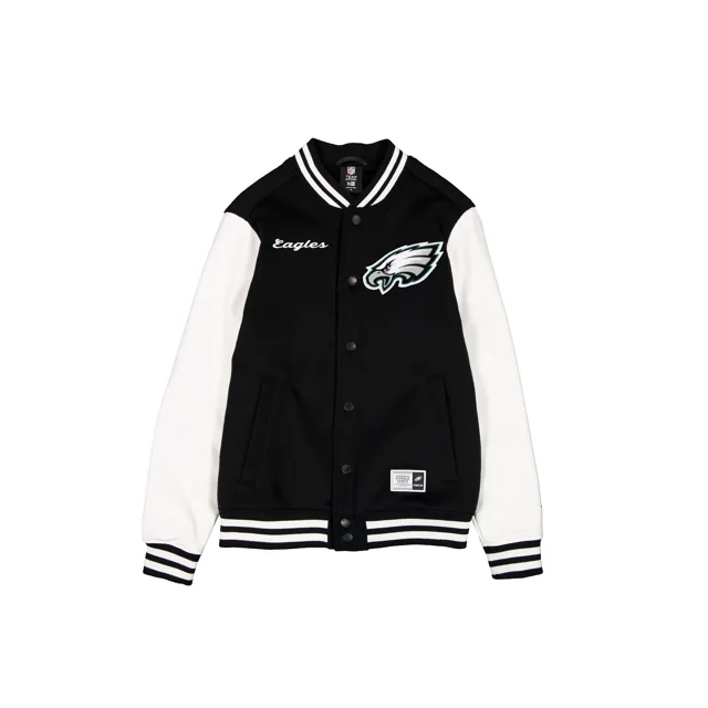 Philadelphia Eagles Veste universitaire noire et blanche