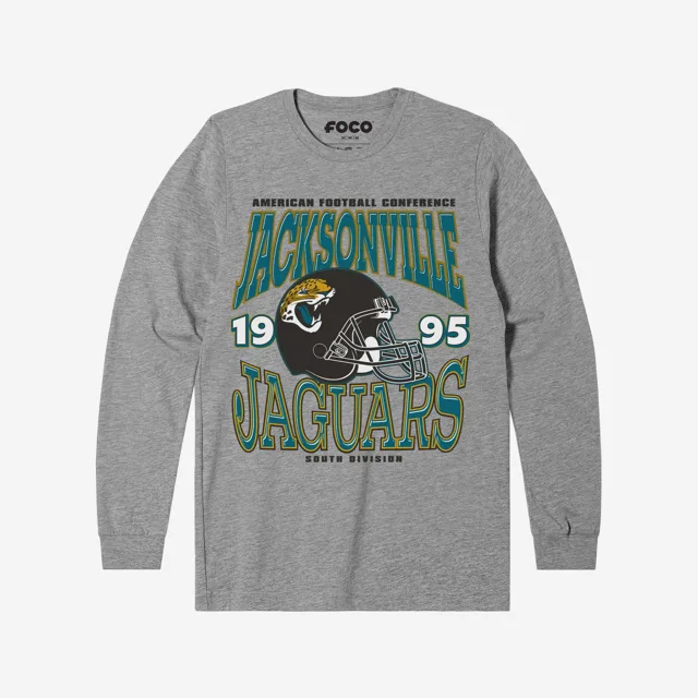 Jacksonville Jaguars T-shirt à manches longues avec casque d'équipe classique