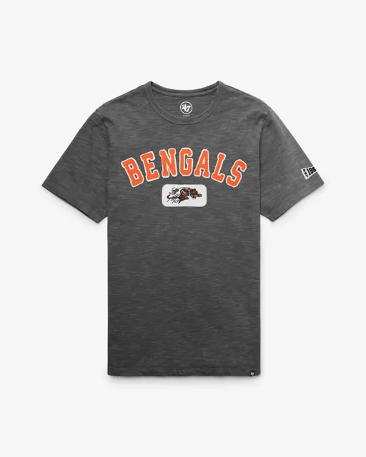 Cincinnati Bengals HISTORIQUE SEYMOORE BIEN USÉ '47 HEAVY SLUB TEE