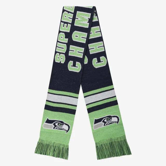 Écharpe acrylique Seattle Seahawks Super Bowl LX Champions