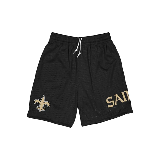 Short noir en maille New Orleans Saints