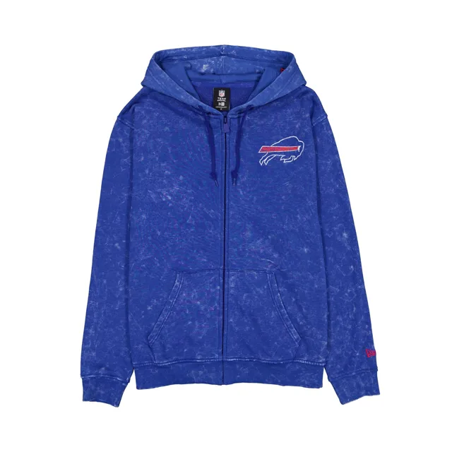 Buffalo Bills Sweat à capuche entièrement zippé délavé