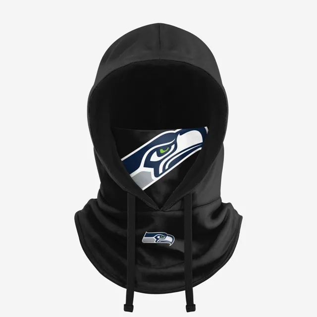 Seattle Seahawks Guêtre à capuche noire avec cordon de serrage