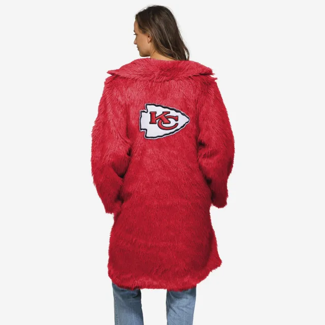 Kansas City Chiefs Veste longue en fausse fourrure
