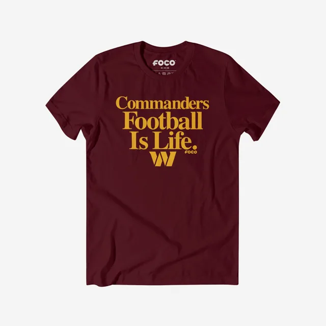 Washington Commanders T-shirt Le football est la vie