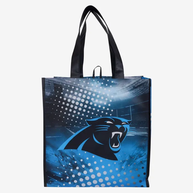 Carolina Panthers Lot de 4 sacs à provisions réutilisables