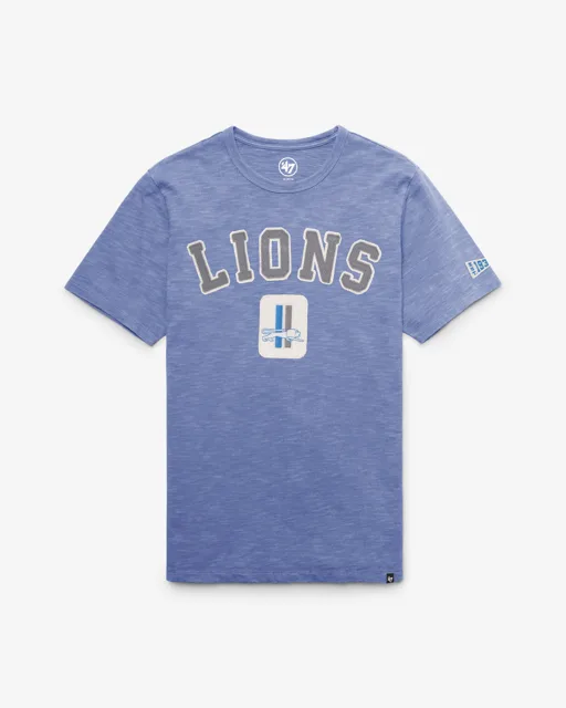 Detroit Lions HISTORIQUE SEYMOORE BIEN USÉ '47 HEAVY SLUB TEE