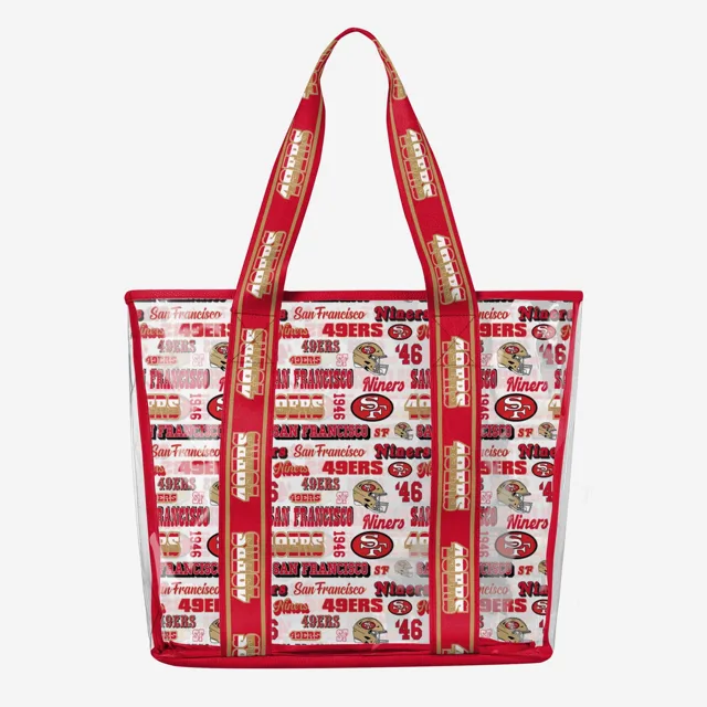 San Francisco 49ers Répétez l'impression rétro Sac fourre-tout transparent