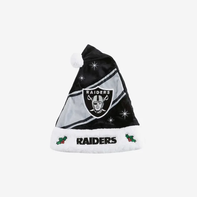 Las Vegas Raiders Chapeau de Père Noël haut de gamme