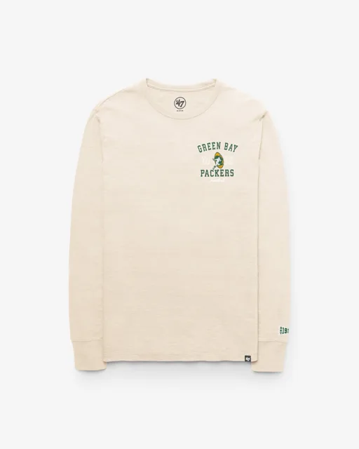 Green Bay Packers EGREMONT HISTORIQUE BIEN USÉ '47 HEAVY SLUB T-SHIRT À MANCHES LONGUES