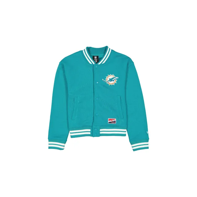 Miami Dolphins Throwback Veste à bouton-pression pour femme