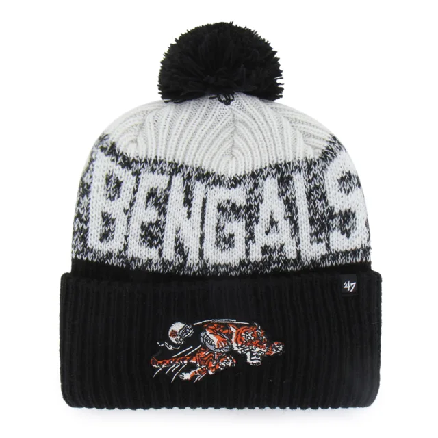 Cincinnati Bengals Tricot à revers historique Bone Chill '47