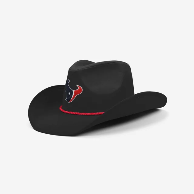 Chapeau de cowboy noir Houston Texans