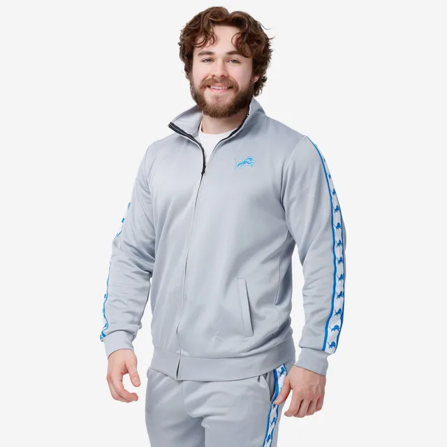 Detroit Lions Veste de survêtement à logo rayé