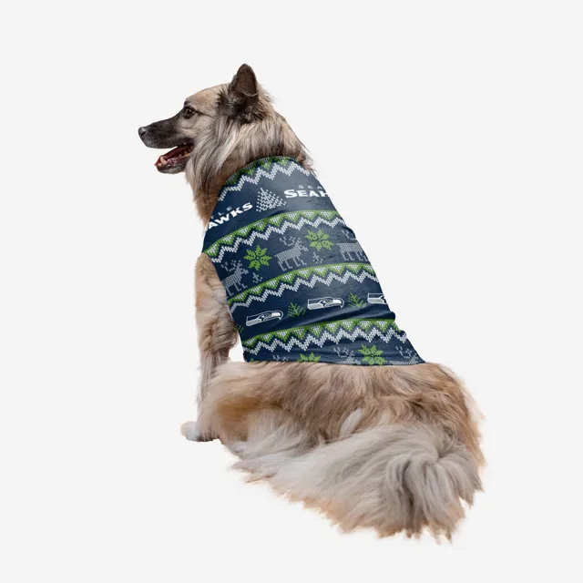 Seattle Seahawks Pull moche pour vacances en famille pour chiens