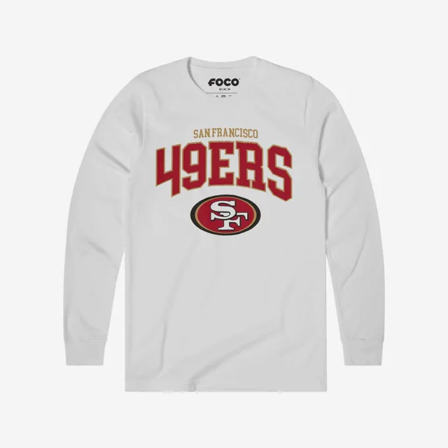 San Francisco 49ers T-shirt à manches longues avec logo classique