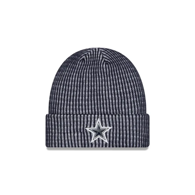 Dallas Cowboys 2026 Sideline Bonnet en tricot à revers pour enfants par temps froid