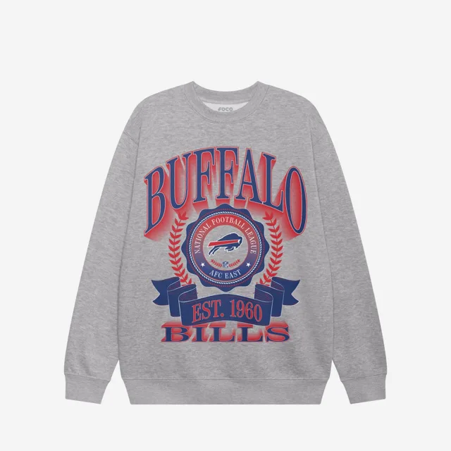 Buffalo Bills Sweat-shirt à col rond avec écusson de bannière