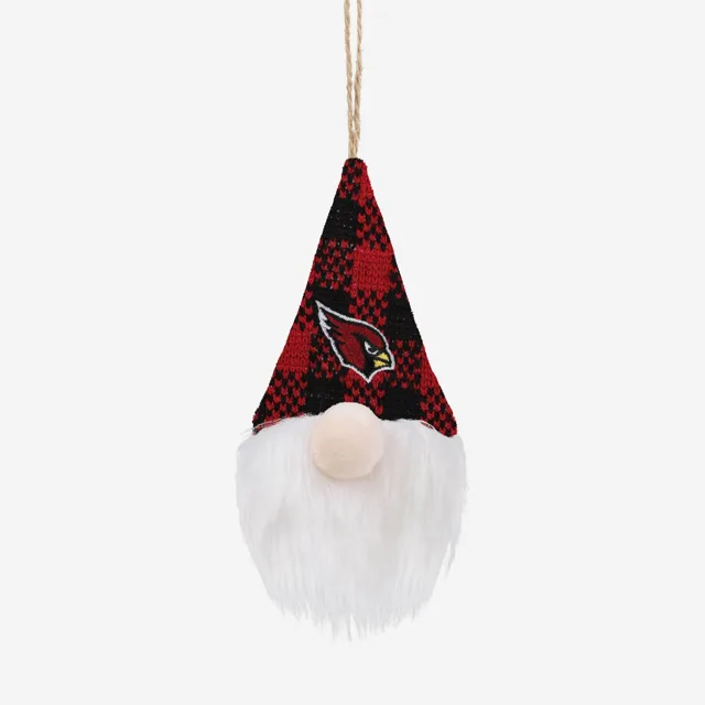 Arizona Cardinals Chapeau à carreaux en peluche Gnome Ornement