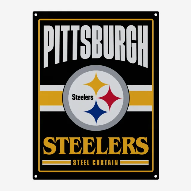 Pittsburgh Steelers Panneau mural en métal