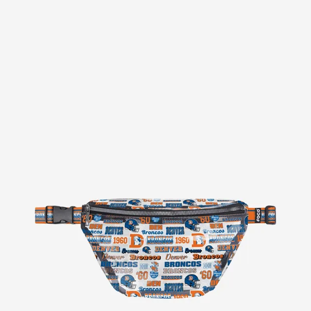 Denver Broncos Répétez le sac banane transparent à imprimé rétro