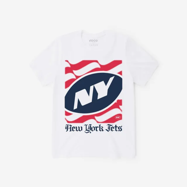 New York Jets T-shirt avec le mot-symbole du patrimoine américain