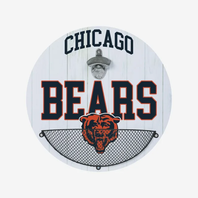 Chicago Bears Ouvre-bouteille Cap Catcher Panneau mural