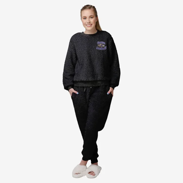 Baltimore Ravens Ensemble de salon Sherpa pour femme