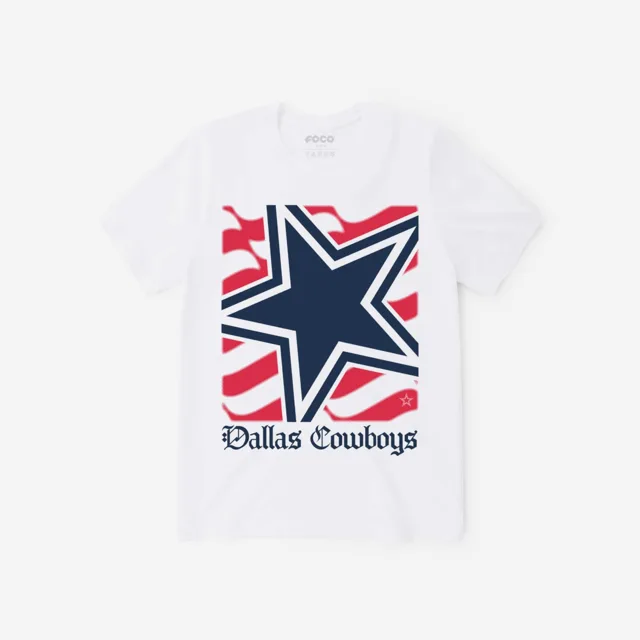 Dallas Cowboys T-shirt avec le mot-symbole du patrimoine américain