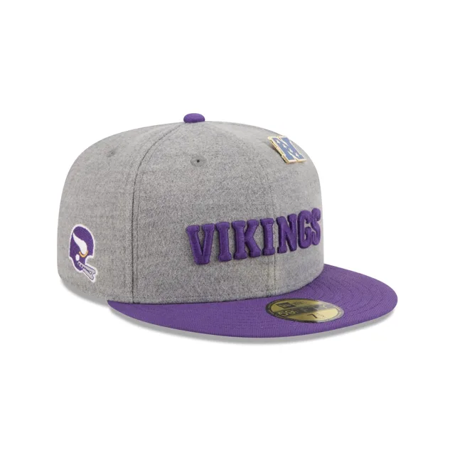 Minnesota Vikings Chapeau ajusté 59FIFTY en laine gris chiné