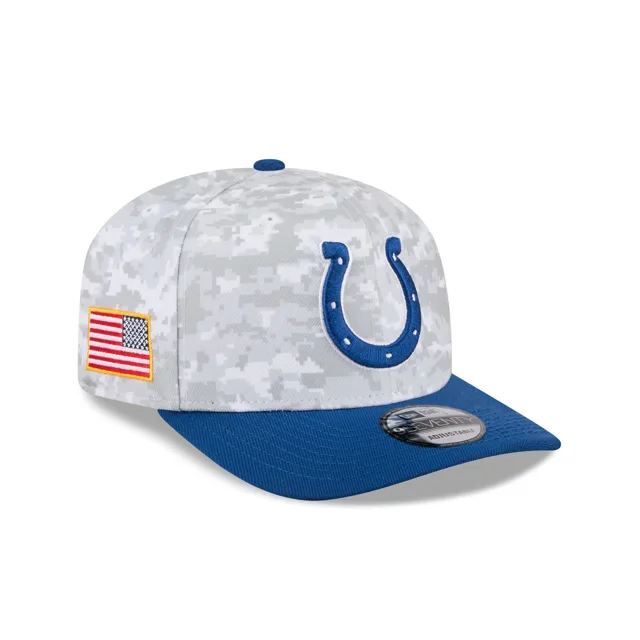 Indianapolis Colts 2025 Salut au service Fan Gear 9SEVENTY Chapeau extensible à bouton-pression