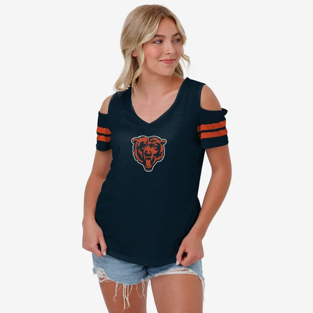 Chicago Bears T-shirt à épaules dénudées pour femme