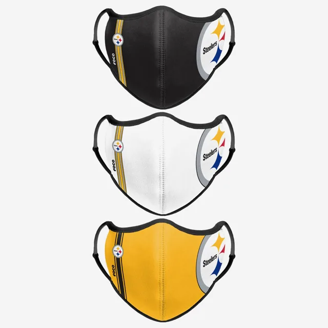 Pittsburgh Steelers Sport Lot de 3 couvre-visages