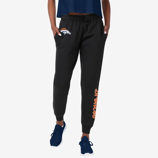 Denver Broncos Pantalon de jogging noir avec mot-symbole pour femme