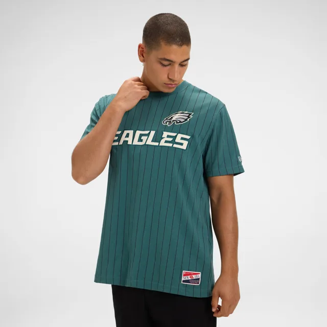 Philadelphia Eagles T-shirt rétro à fines rayures