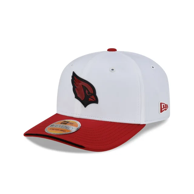 Arizona Cardinals 2026 Sideline Blanc 9SEVENTY Chapeau extensible à bouton-pression