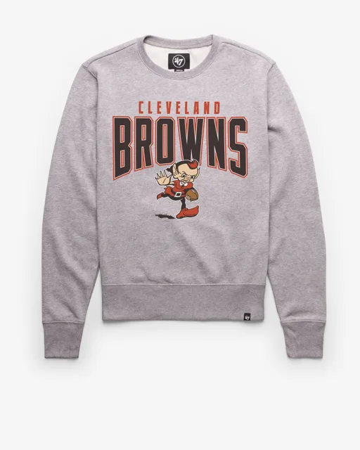 Cleveland Browns ÉLÉMENTS HISTORIQUES DE L'ÉQUIPE ARCH '47 HEADLINE CREW